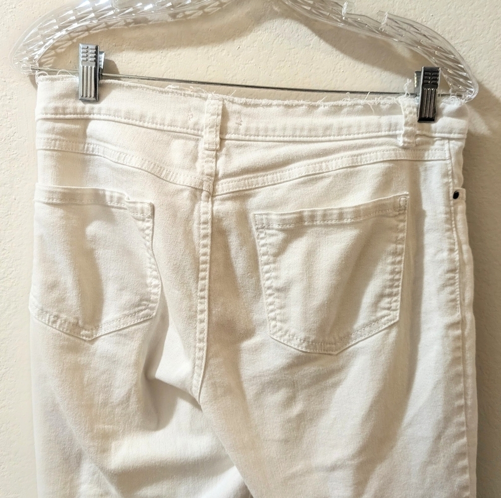 LC Lauren Conrad Women's Cream Skinny Jeans Size 8 - Picture 6 of 7